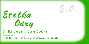 etelka odry business card